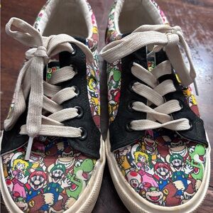 Colorful Character Print Sneakers